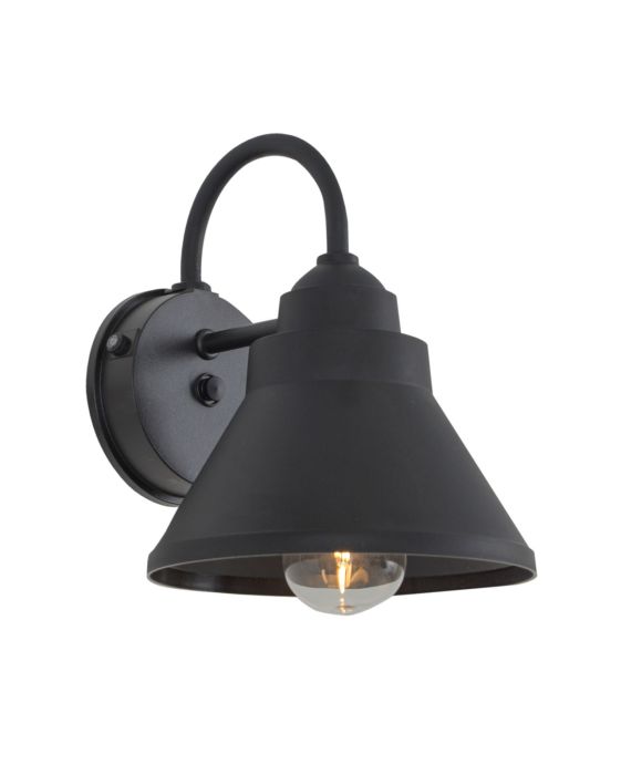 ##Antique Hardware## Resilience 1 Light Outdoor Lantern with Motion Sensor in Textured Black