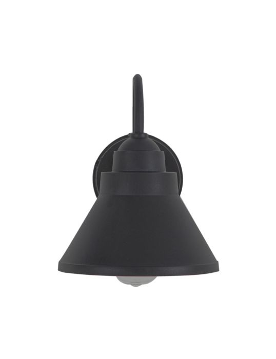 ##Antique Hardware## Resilience 1 Light Outdoor Lantern with Motion Sensor in Textured Black