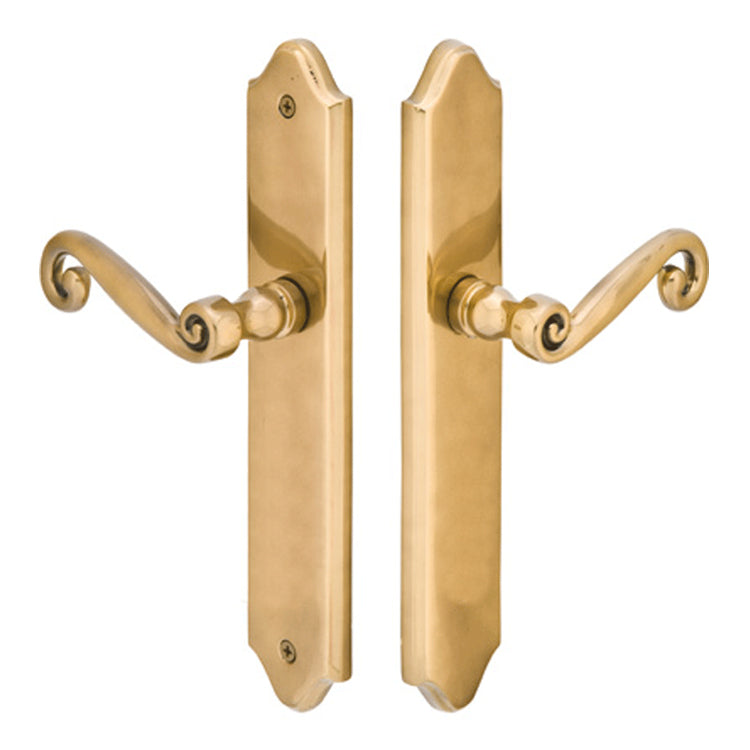 ##Antique Hardware## Solid Brass Concord Euro Style Dummy Pair Multi Point Lock Trim