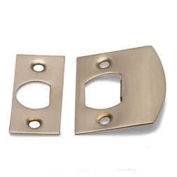 ##Antique Hardware## Solid Brass Standard Strike Plate and Face Plate