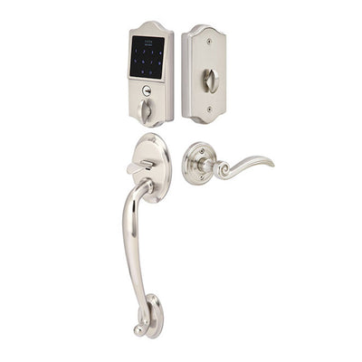 Antique Hardware Emtek EMTouch Classic Style Electronic Keypad Entry Set with Lever in Brushed Nickel Finish ENTRYWAY