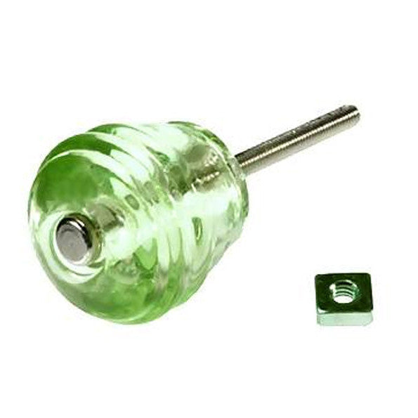 Antique Hardware 1 1/8 Inch Art Deco Barrel Shape Glass Cabinet & Furniture Knobs CABINET GLASS KNOB