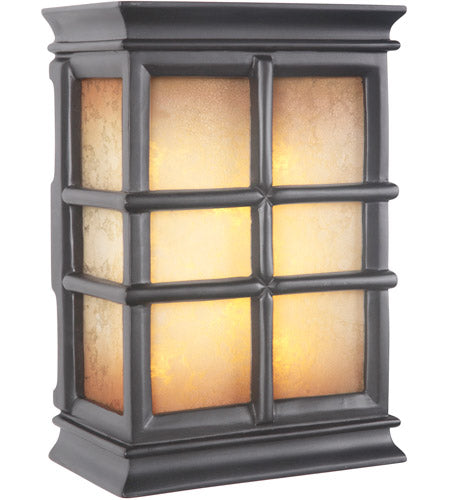 ##Antique Hardware## Hand-Carved Window Pane Lighted LED Chime in Black