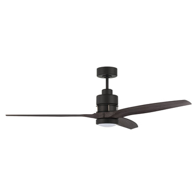 60" Sonnet WiFi in Flat Black  w/ Greywood Blades