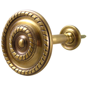 ##Antique Hardware## Georgian Rope Style Curtain Tieback (Several Finishes Available)