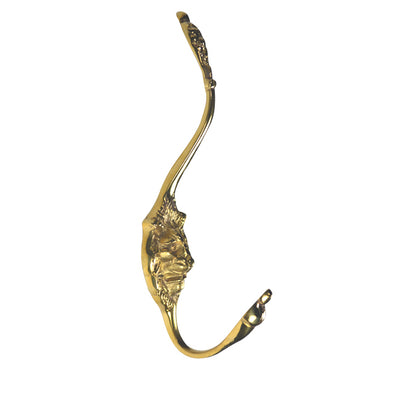 ##Antique Hardware## Traditional Solid Brass Lion Head Hook (Several Finishes Available)