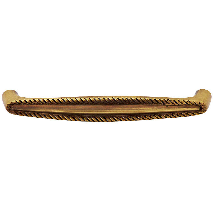 Antique Hardware 5 1/2 Inch Overall (5 Inch c-c) Solid Brass Georgian Roped Style Pull CABINET PULL