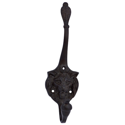 ##Antique Hardware## Traditional Solid Brass Lion Head Hook (Several Finishes Available)