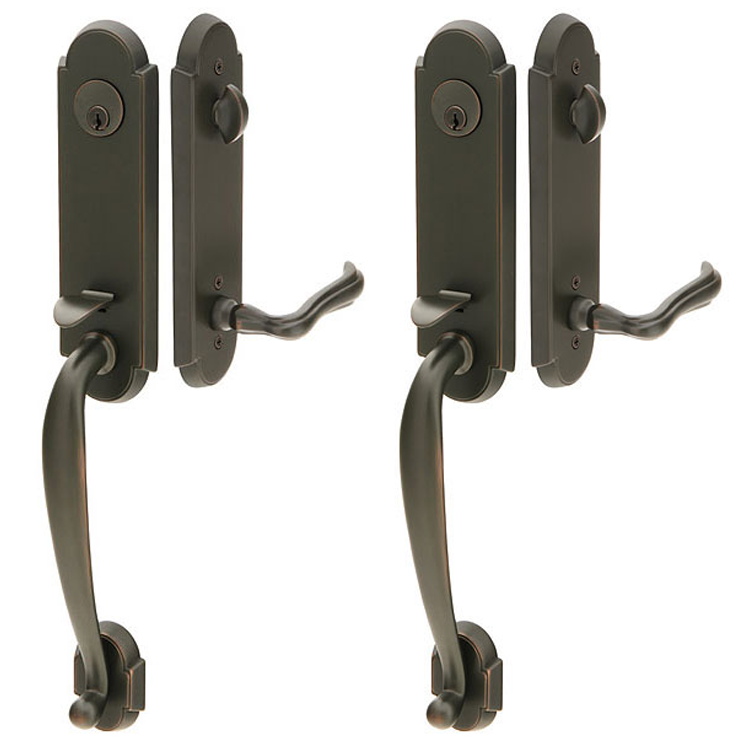 ##Antique Hardware## Solid Brass Richmond Style Double Door Entryway Set