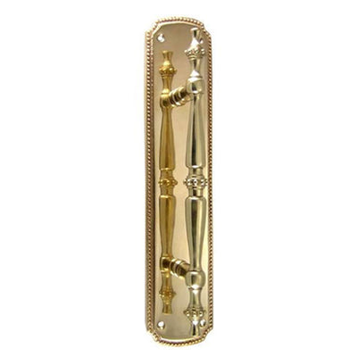 Antique Hardware 11 1/2 Inch Solid Brass Beaded Door Pull (Several Finishes Available) Door Hardware