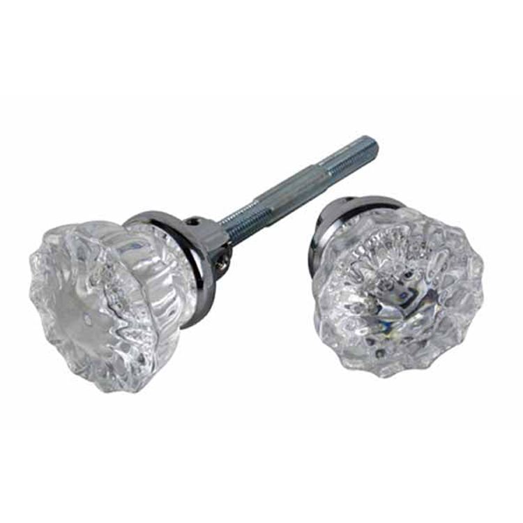 Antique Hardware Discounted Sale Item Fluted Spare Knobs (Polished Chrome Finish) GLASS DOOR KNOBS