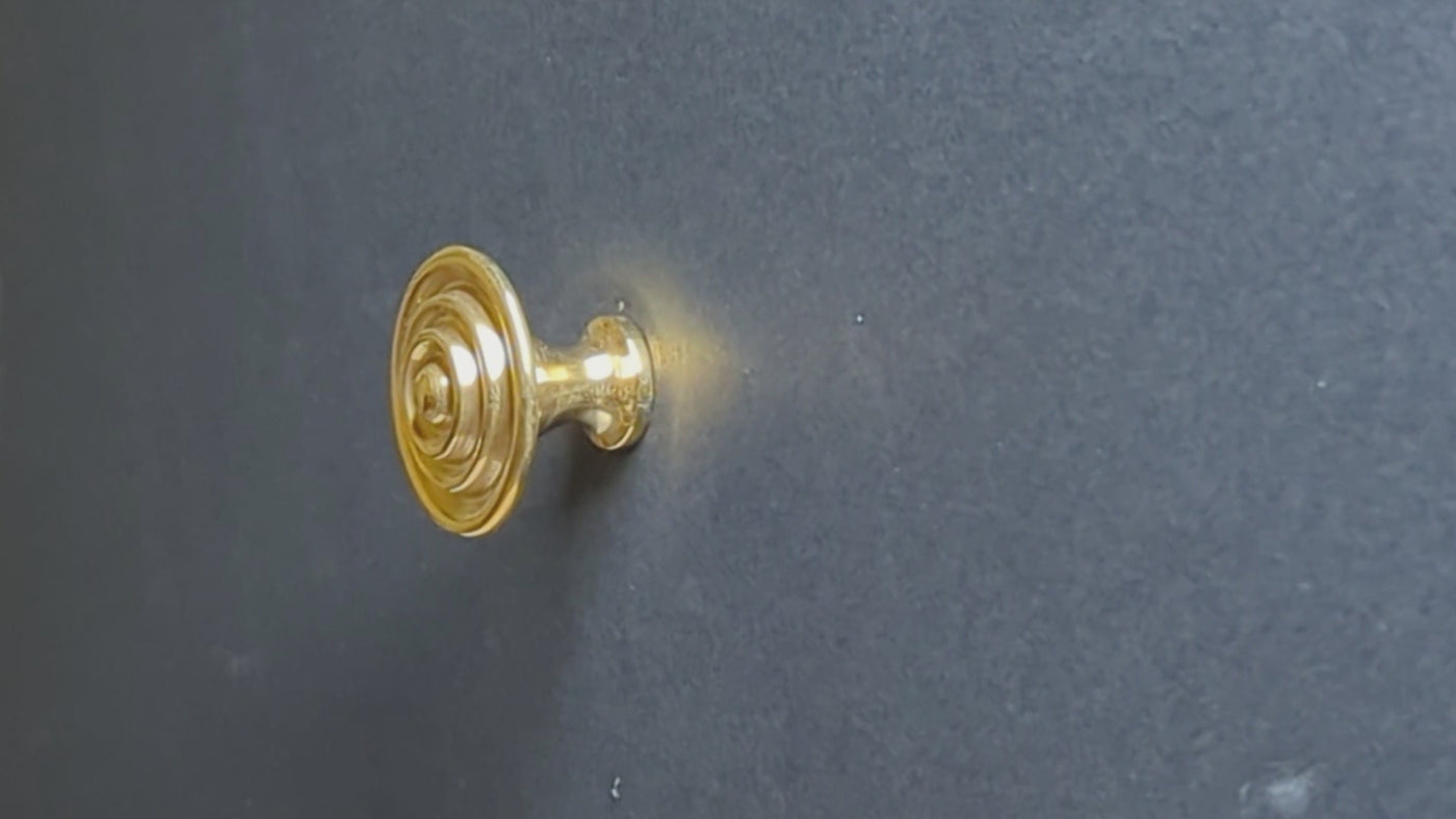 1 1/2 Inch Concentric Circle Cabinet Knob (Several Finishes Available)