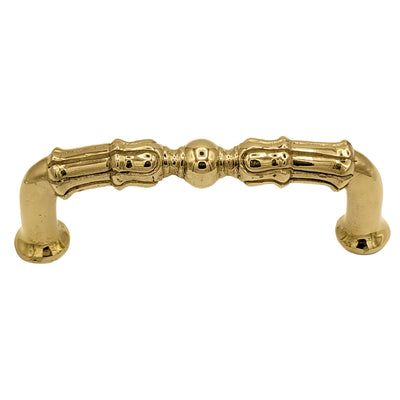 Antique Hardware 5 Inch Overall (4 1/3 Inch c-c)  Solid Brass Victorian Style Pull CABINET PULL