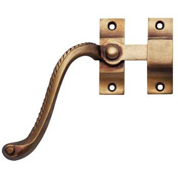 ##Antique Hardware## Georgian Rope Window Lock Left Hinge (Several Finishes Available)