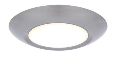 ##Antique Hardware## Slim Line 1 Light 11" LED Flushmount in Brushed Satin Nickel