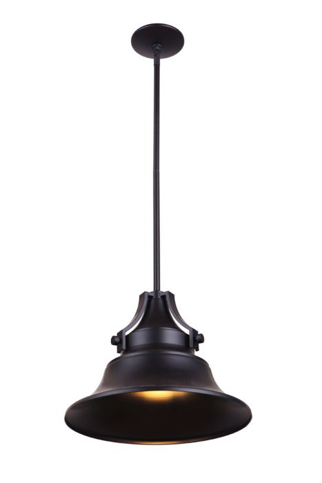 ##Antique Hardware## Union 1 Light Large Outdoor Pendant in Midnight