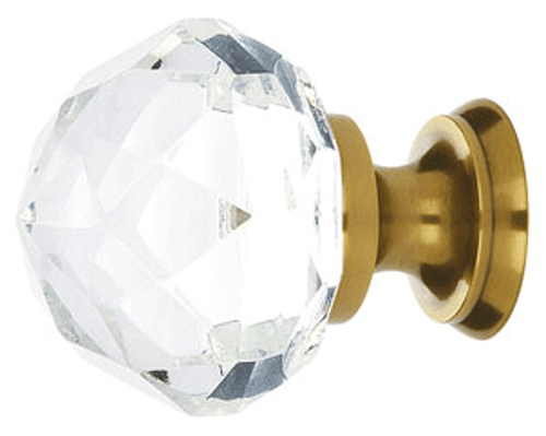 Antique Hardware 1 Inch Crystal Glass Diamond Cabinet & Furniture Knob ANTIQUE CABINET HARDWARE