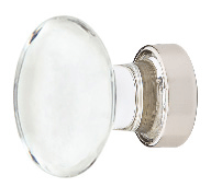 Antique Hardware 1 3/4 Inch Emtek Crystal Glass Hampton Cabinet & Furniture Knob CABINET GLASS KNOB