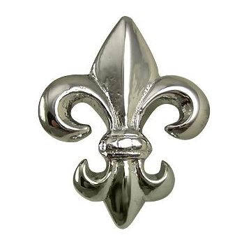 ##Antique Hardware## 1 5/8 Inch Fleur de Lis Cabinet & Furniture Knob