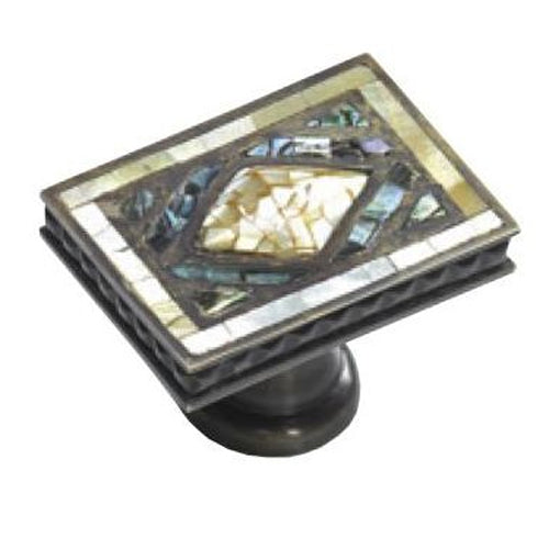 Antique Hardware 1 7/8 Inch Avalon Bay Symphony Rectangular Cabinet & Furniture Knob CABINET KNOB