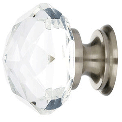 Antique Hardware 1 Inch Crystal Glass Diamond Cabinet & Furniture Knob ANTIQUE CABINET HARDWARE