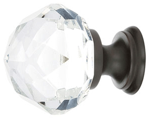 Antique Hardware 1 Inch Crystal Glass Diamond Cabinet & Furniture Knob ANTIQUE CABINET HARDWARE