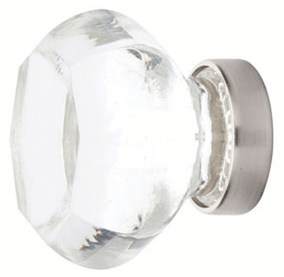 Antique Hardware 1 Inch Crystal Glass Old Town Clear Cabinet & Furniture Knob ANTIQUE CABINET HARDWARE