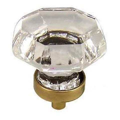 Antique Hardware 1 1/4 Inch Crystal Glass Old Town Crystal Cabinet & Furniture Knob CABINET KNOB