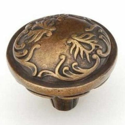 ##Antique Hardware## 1 1/4 Inch Cantata Round Cabinet & Furniture Knob