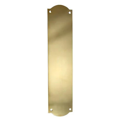 ##Antique Hardware## 12 Inch Solid Brass Oval Push Plate