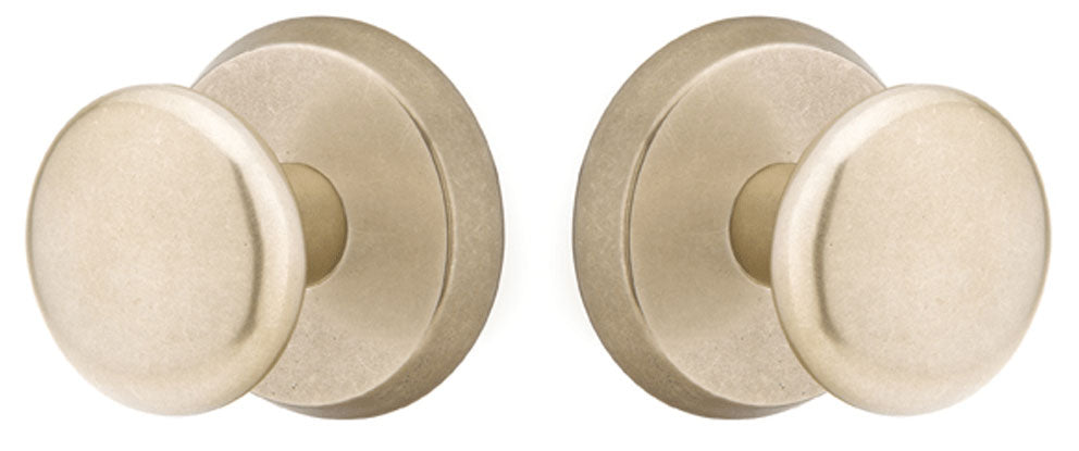 ##Antique Hardware## Solid Brass Sandcast Winchester Door Knob Set With Disk Rosette