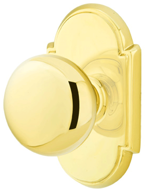 ##Antique Hardware## Solid Brass Providence Door Knob Set With # 8 Rosette (Several Finish Options)