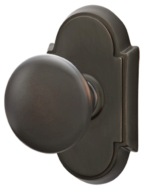 ##Antique Hardware## Solid Brass Providence Door Knob Set With # 8 Rosette (Several Finish Options)