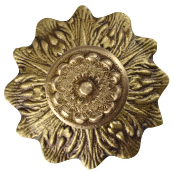 Antique Hardware 2 2/5 Inch Solid Brass Victorian Floral Cabinet & Furniture Knob (Several Finishes Available) CABINET KNOB