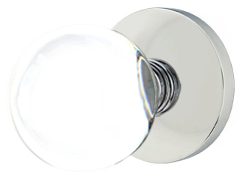 ##Antique Hardware## Crystal Bristol Door Knob Set With Disk Rosette (Several Finish Options)