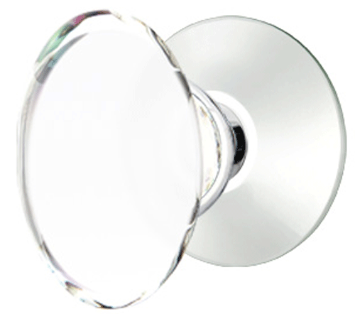 ##Antique Hardware## Crystal Hampton Door Knob Set With Modern Rosette (Several Finish Options)