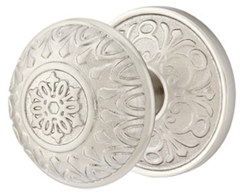 ##Antique Hardware## Solid Brass Lancaster Door Knob Set With Lancaster Rosette (Several Finish Options)