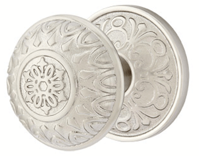 ##Antique Hardware## Solid Brass Lancaster Door Knob Set With Lancaster Rosette (Several Finish Options)