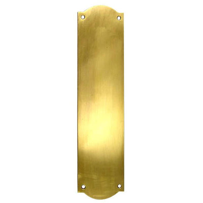 ##Antique Hardware## 12 Inch Solid Brass Oval Push Plate