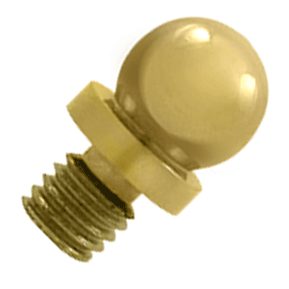 ##Antique Hardware## 3/8 Inch Solid Brass Ball Tip Cabinet Finial