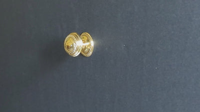 1 Inch Solid Brass Georgian Roped Round Cabinet & Furniture Knob