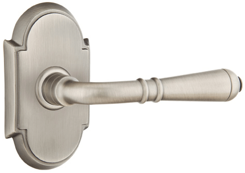 Antique Hardware Emtek Solid Brass Turino Lever With # 8 Rosette (Many Finishes Available) EMTEK LEVER DOOR KNOB