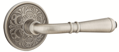 Antique Hardware Emtek Solid Brass Turino Lever With Lancaster Rosette (Many Finishes Available) EMTEK LEVER DOOR KNOB