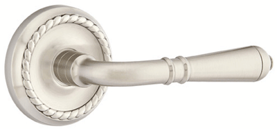 Antique Hardware Emtek Solid Brass Turino Lever With Rope Rosette (Many Finishes Available) EMTEK LEVER DOOR KNOB