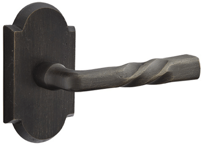 ##Antique Hardware## Sandcast Montrose Lever With Arched Rosette