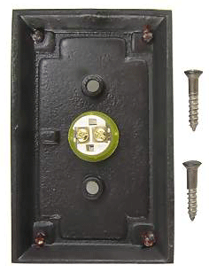 ##Antique Hardware## Emtek 2451 Doorbell Button With Arts & Craft Rosette