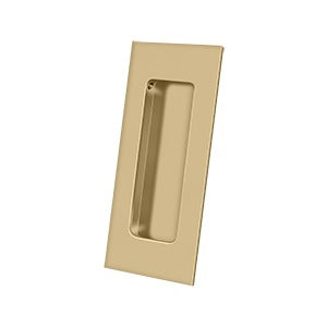 Antique Hardware 4 Inch Heavy Duty Solid Brass Rectangular Flush Pull FLUSH-PULL-POCKET DOOR