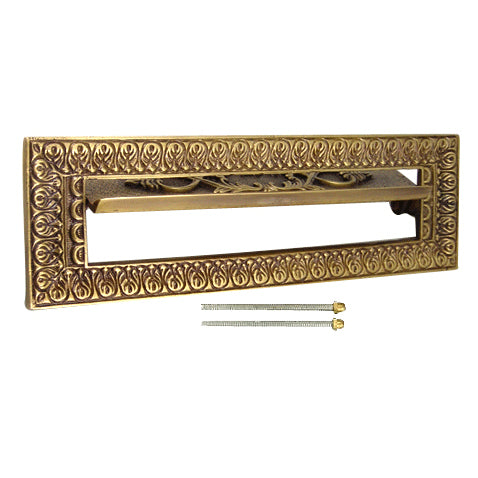 ##Antique Hardware## Victorian Style Mail Slot (Several Finishes Available)