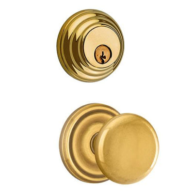 Antique Hardware Emtek Regular Low Profile Entryway Set with Providence Round Brass Knob (Several Finishes Available) Door Knobs & Handles