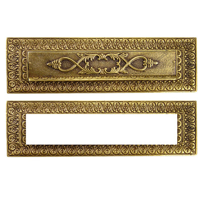 ##Antique Hardware## Victorian Style Mail Slot (Several Finishes Available)